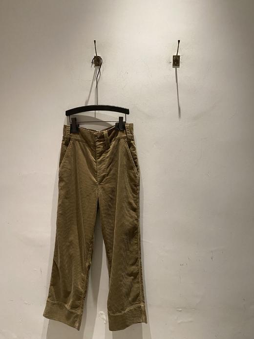 MHL 男士麦褐色brisbane moss灯芯绒深褶直筒裤 商品图0