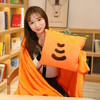 【一物多用！卡通三用抱枕毯】办公室抱枕被子两用二合一靠枕汽车内靠垫多功能午睡毯子，加厚插手设计，填充饱满 。ry 商品缩略图1