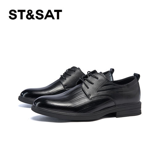 星期六男士英伦时尚商务正装牛皮皮鞋SSD1122N02 商品图1