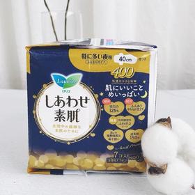 乐而雅F透气棉柔特长40cm夜用卫生巾 7片/包