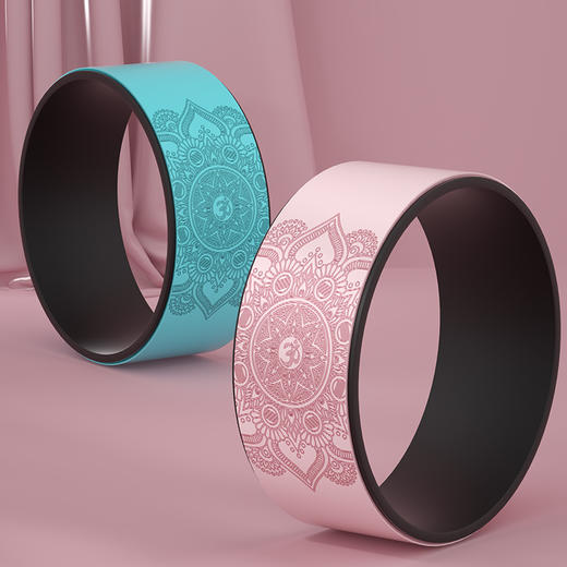 【后弯美背，开肩瑜伽轮，按摩舒展，瑜伽辅助】瑜伽轮开背瑜伽轮 初学者健身瑜珈器材 后弯神滚筒环器 家用普拉提圈-QQ 商品图3