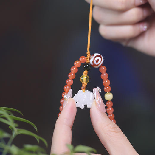太平有象 南红玛瑙手机链 商品图2