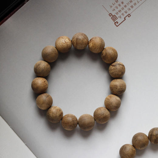 【青山特惠】15mm15颗 文莱  野生老料沉香 手串 约13.5g c00068 商品图2