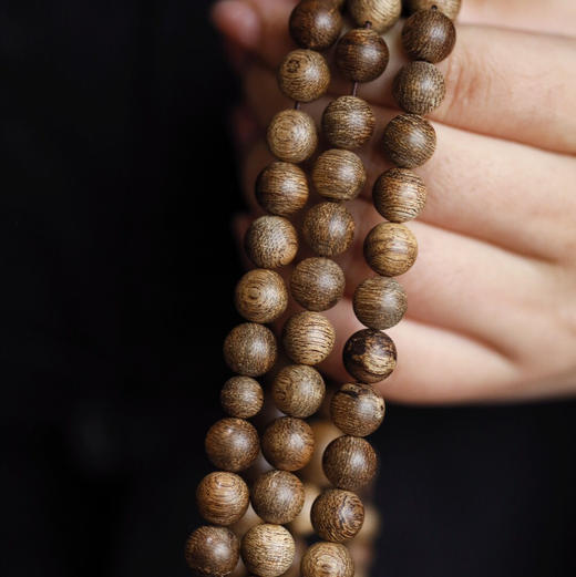 【青山特惠】8mm108颗 文莱 正区九分沉 野生料 沉香手串 28.1g C9009 商品图6