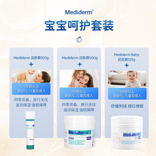 【保税直发】包邮包税 26年2月 波兰Mediderm Baby婴幼儿尿布疹霜125g 商品图4