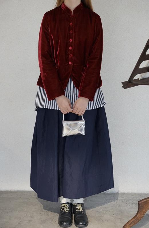 apuntob 羊毛混纺挺括感宽松半身裙 商品图4