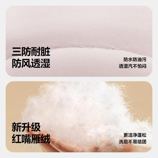 迷你巴拉羽绒服连体衣男女童防水防油污双开拉链护肚背心 商品图3