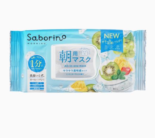 【跨境】BCL/碧芯珞SABORINO早安面膜清凉透明肌限定版9.75ml*28片 商品图0