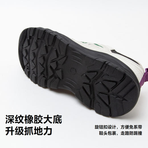 迷你巴拉加绒运动鞋男女童防湿滑防踢撞橡胶底免系带鞋子 商品图3