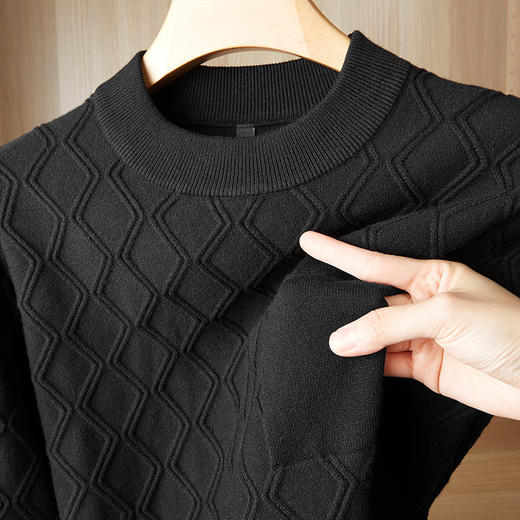 【新款DPF】大依优型大码毛衣针织衫毛衫休闲加肥加大男士胖子大码内搭上衣打底衫 商品图1