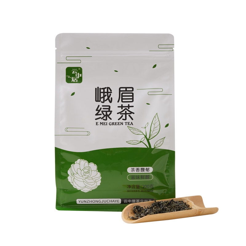 云中居晨系列峨眉绿茶袋装200g