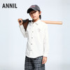 男童学院风休闲衬衫长袖上衣新款安奈儿童装EB431520 商品缩略图0