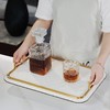【米白/典雅黑】娜家轻奢皮革托盘 商品缩略图0