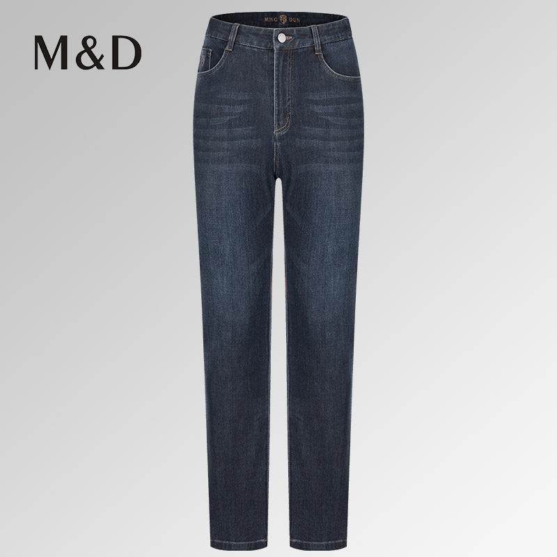 【名盾】微弹宽松直筒牛仔裤M0CL36663A