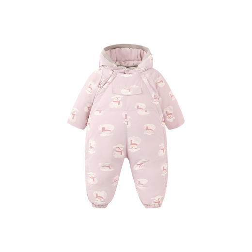 迷你巴拉羽绒服连体衣男女童防水防油污双开拉链护肚背心 商品图4