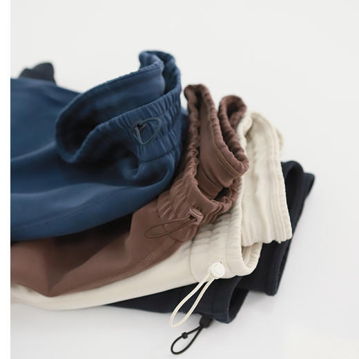 LULU家女士高腰雾面感砂洗弹力长裤 LW5FA1A 显瘦遮肉百搭直筒阔腿裤  商品图3