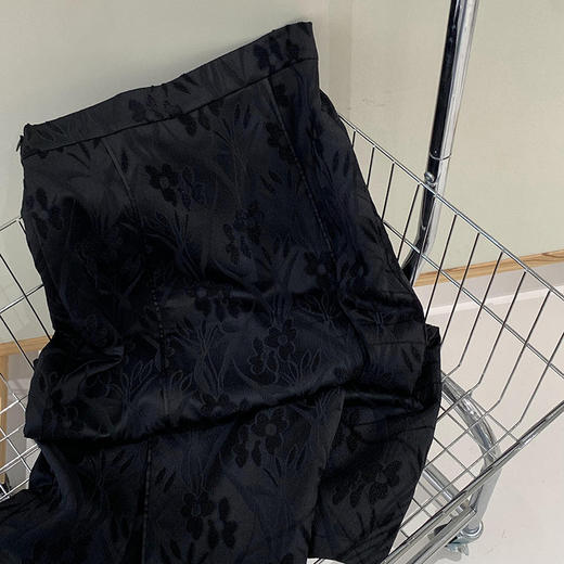 【清仓不退换】【高品质私服】【新中式提花松紧腰开叉半裙】质感舒适柔软但自带筋骨【无标出货 介意慎拍】 商品图13