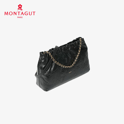 法国梦特娇秋冬新品高级头层牛皮手提斜挎包 商品图3