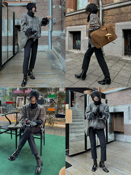 HIDEMI 进口高弹力超显瘦可再生针织纤维九分裤神裤 商品图1