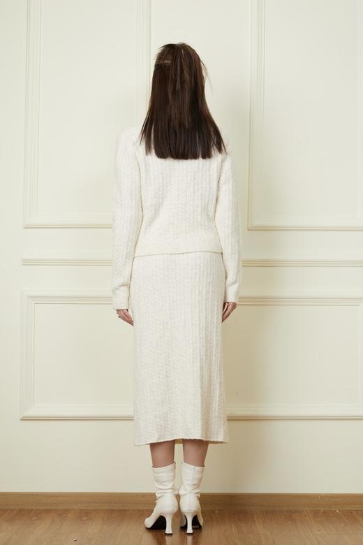 LNNNS 温柔气质绞花针织上衣半裙套装 18909 商品图3