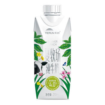 天润夏牧场纯牛奶4.0乳蛋白250ml*10盒 礼盒装 商品图2
