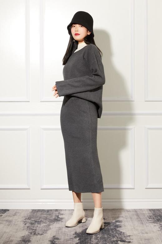 LNNNS 简约灰色针织两件套 11023 商品图5