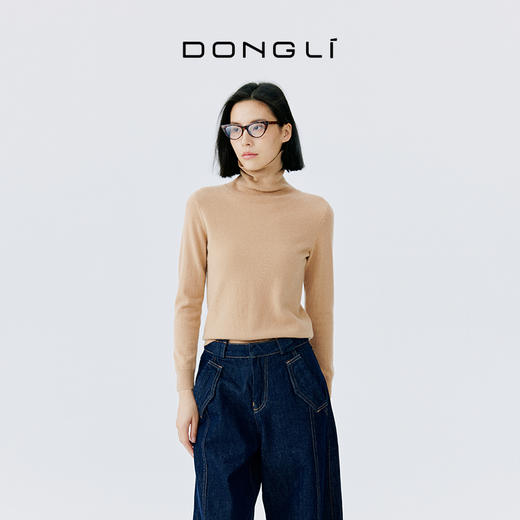 东黎 • 山羊绒女士秋冬高领套衫  17LS002 商品图3