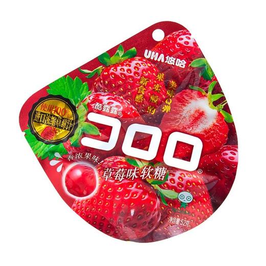 悠哈酷露露 草莓味果汁软糖 52g/袋 商品图0