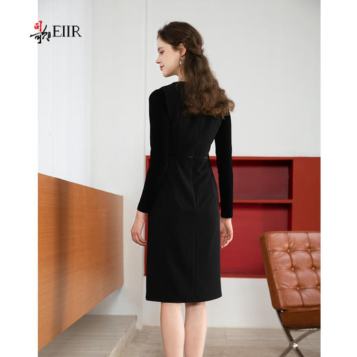 司歌冬打底无袖背心连衣裙收腰黑裙A901199X 商品图2