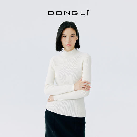 东黎 • 山羊绒女士秋冬基础款半高领套衫 20S31 商品图6