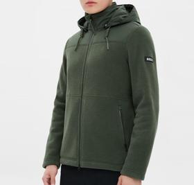 法国AIGLE男全拉抓绒衣常春藤绿AF702