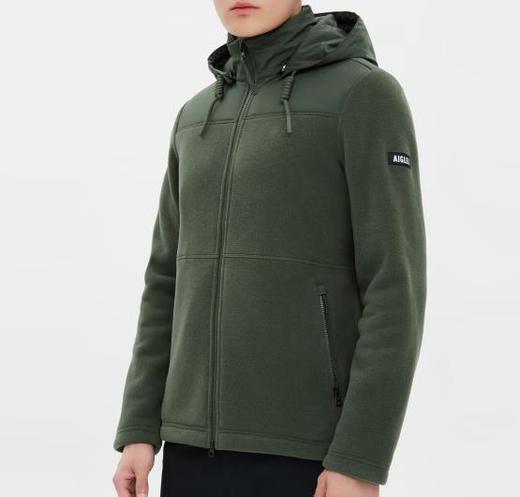 法国AIGLE男全拉抓绒衣常春藤绿AF702 商品图0