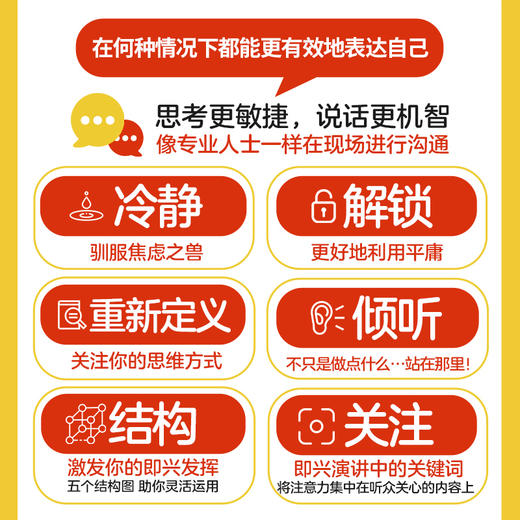 即兴沟通 6步成为当众发言的高手 演讲口才训练书籍沟通好好说话即兴演讲发言技巧斯坦福沟通课 商品图2