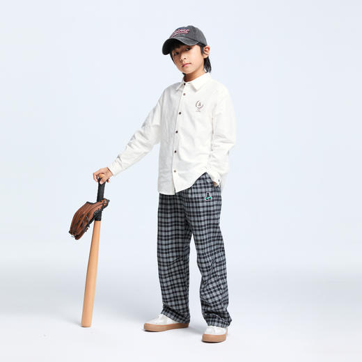 男童学院风休闲衬衫长袖上衣新款安奈儿童装EB431520 商品图5