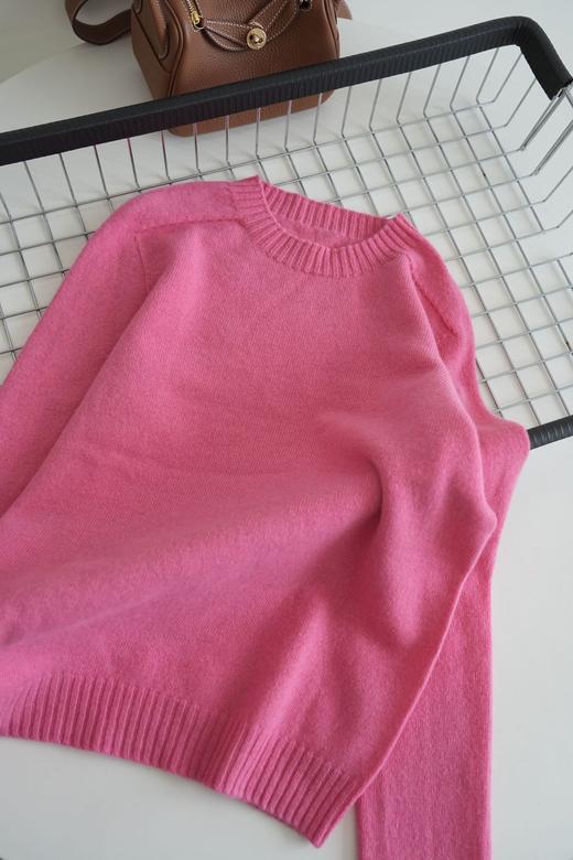 【100%纯羊毛软糯毛衣】秋冬加厚宽松套头慵懒风 打底针织衫上衣外穿  商品图6