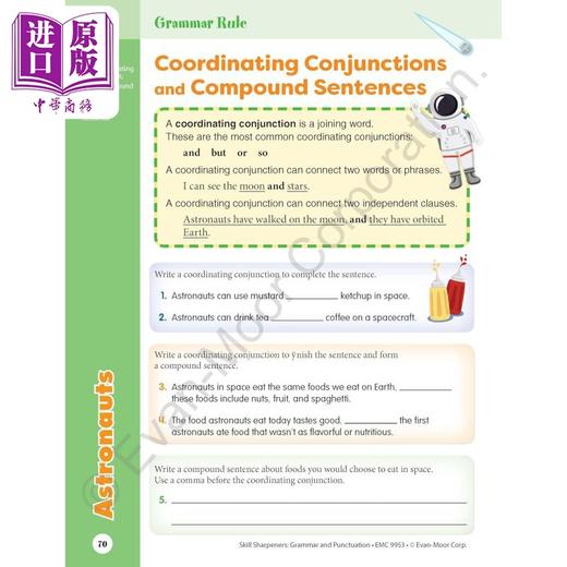 【中商原版】技能铅笔刀 语法与标点 三年级 Skill Sharpeners Grammar and Punctuation Grade 3 英文原版 小学课程 教材教辅 商品图4