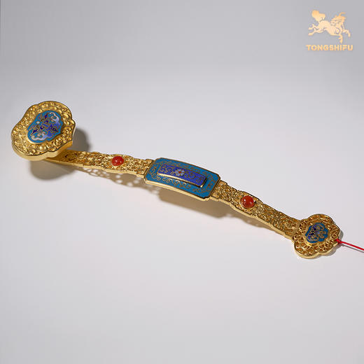 铜师傅《人生如意》桌面紫铜摆件 事事如意景泰蓝摆件 工艺品 商品图1