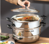 苏泊尔SUPOR 蒸锅304不锈钢26cm蒸笼双层蒸煮汤锅复底SZ26B46  京东万商（仅限保定地区发货） 商品缩略图0