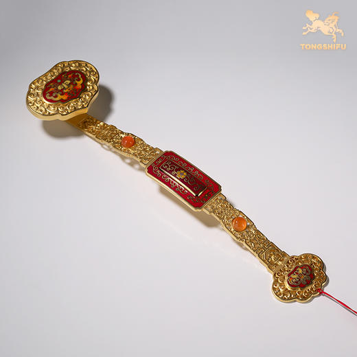 铜师傅《人生如意》桌面紫铜摆件 事事如意景泰蓝摆件 工艺品 商品图4