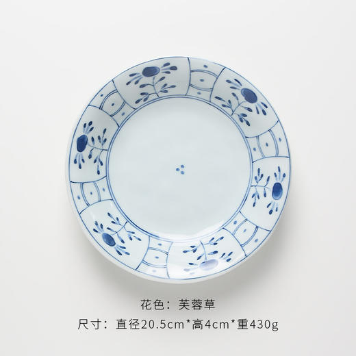 间取花意面盘59118	  20.5*4cm 商品图0