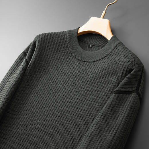 【新款DPF】大依优型大码毛衣针织衫毛衫休闲加肥加大男士胖子大码内搭上衣打底衫 商品图2