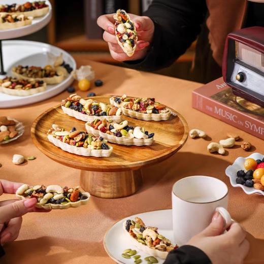 一口香迷糊！坚果小船酥 坚果每日果干 糯米船 小吃休闲零食代餐饱腹零食养生坚果嘎嘣脆120克/盒 商品图1