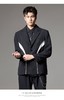 PINLI品立秋季新款黑白拼接撞色西装男明线高级休闲西服外套B243106035 商品缩略图6