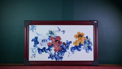 釉下五彩春韵瓷板 商品图0