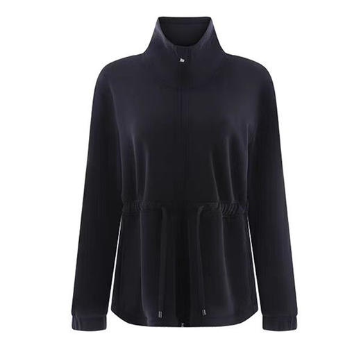 哈瓦塔砂洗抽绳收腰时尚风衣H34120 商品图6