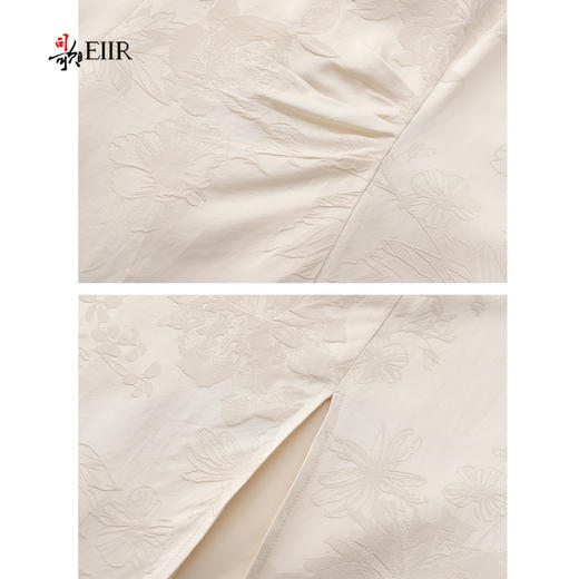 司歌改良旗袍裙连衣裙圆领短袖开叉收腰春夏女A891484X 商品图2