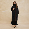 PH942斯尔丽2024秋冬新款双面双色搭配围巾大廓形时尚中长款羊毛大衣 商品缩略图3