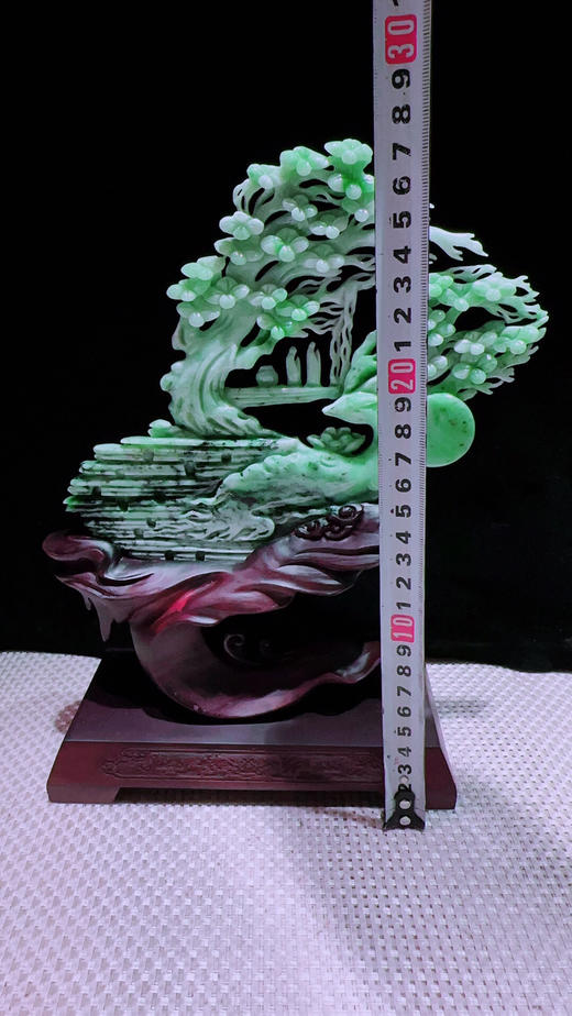 620486翡翠摆件【鹿鸣蝉音 梅开五福】 商品图1