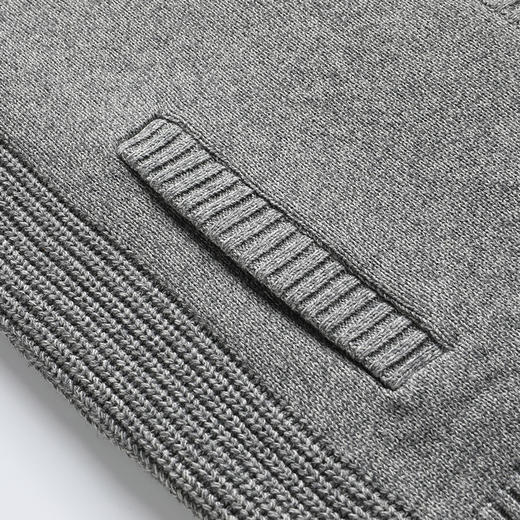 【加绒】【新款DAB】大依优型大码男装立领拉链毛衣开衫外套针织休闲加肥加大男士胖子大码内搭上衣 商品图11