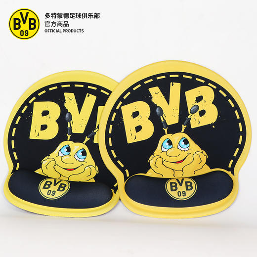 【官方正版】多特蒙德足球俱乐部 | 护腕鼠标垫吉祥物立体手托橡胶舒适防滑 商品图1